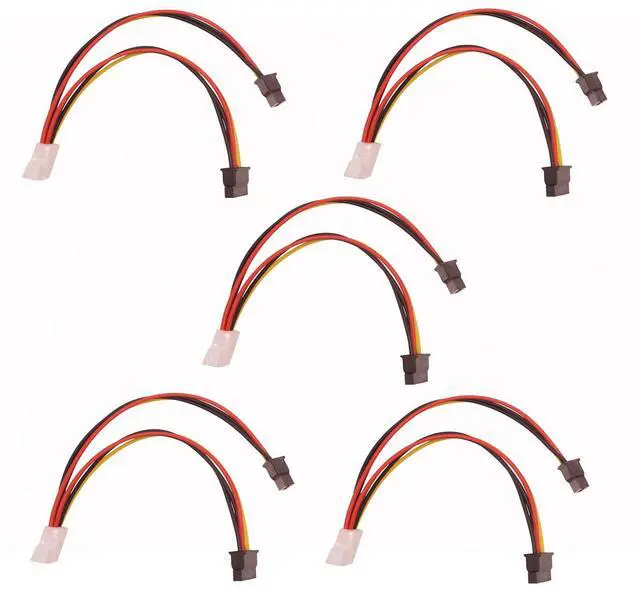 Main image of BUCIER 5Pcs Molex to SATA Power Splitter Y Cable 4Pin Male IDE Molex to Female Dual SATA Power Splitter Adapter Cable Hard Drive Extension Cable Female Cable Adapter