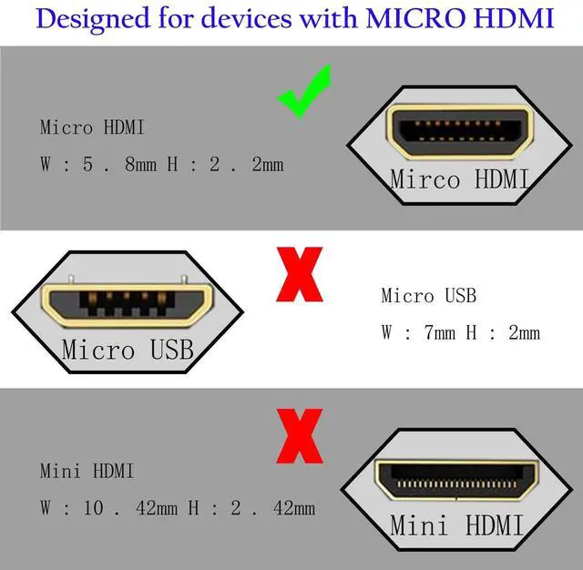 Alt view image 3 of 7 - BUCIER 90 Degree Micro HDMI Male to HDMI Male Cable Adapter Connector 4K 60Hz Ethernet HDMI Type D to Type A 3D Audio Return for Cameras-15CM (Angle UP)