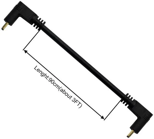 Alt view image 6 of 6 - BUCIER Right Angle 90 Degree Type C Cable,Type C Male to Type C Male 90 Degree Cable Up/Down Angle Charging Data Synchronization Extension Cable 3FT