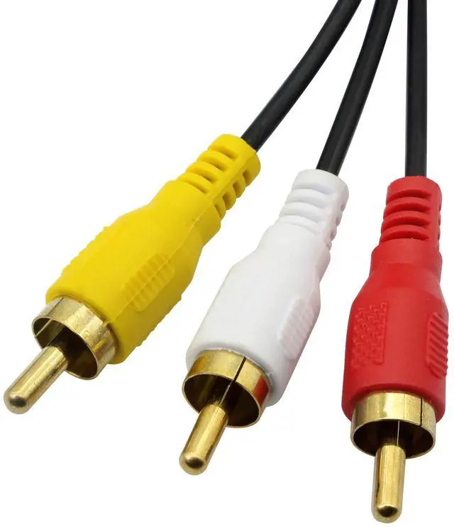 Alt view image 4 of 7 - BUCIER 3 RCA Female to 6 RCA Male Audio Video Splitter Cable Composite Extension AV Adapter for TV,DVD,Set-Top Box,Etc.-1FT.