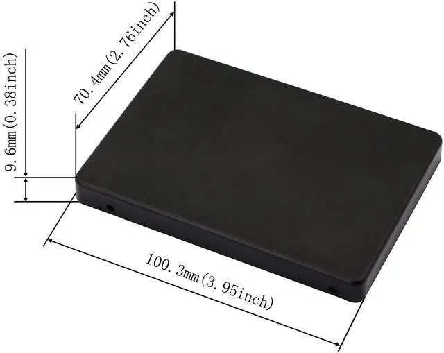 Alt view image 6 of 6 - BUCIER M.2 NGFF SATA SSD to 2.5" IDE 44pin Enclosure Adapter, Black for Notebook LaptopDesktop Computer and More