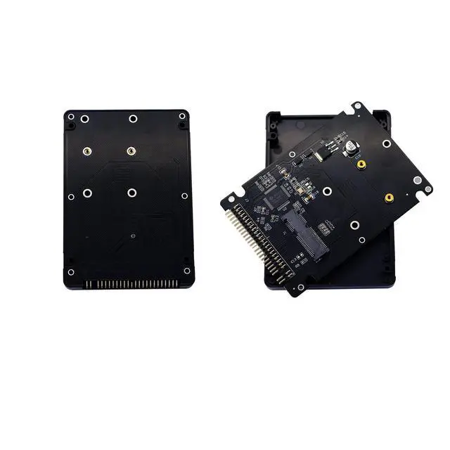 Alt view image 4 of 6 - BUCIER MSATA Mini PCI-E SSD to 2.5 Inch IDE 44Pin Enclosure Adapter, Black for Notebook LaptopDesktop Computer and More