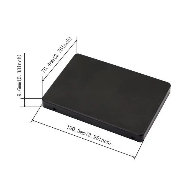 Alt view image 6 of 6 - BUCIER MSATA Mini PCI-E SSD to 2.5 Inch IDE 44Pin Enclosure Adapter, Black for Notebook LaptopDesktop Computer and More