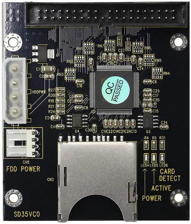 Alt view image 2 of 6 - BUCIER SD SDHC SDXC MMC to 3.5" 40Pin Male IDE Adapter Card SD Memory Card to IDE Hard Disk Drive Adapter