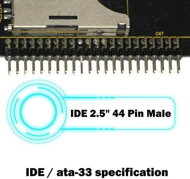 Alt view image 4 of 6 - BUCIER SD Card to 2.5 Inch IDE AdapterSD SDHC SDXC MMC Memory Card to IDE 2.5" 44 Pin Male Adapter Converter