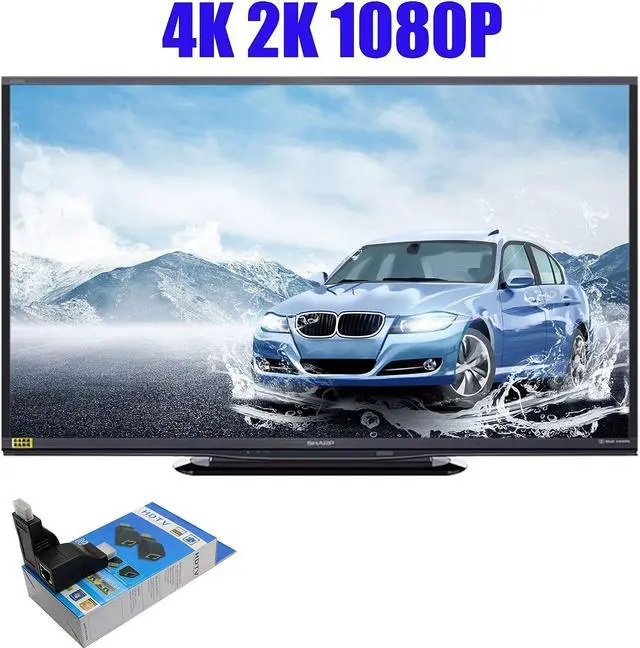 Alt view image 7 of 7 - HDMI to RJ45 Converter, HDMI to RJ45 Network Cable Extender Repeater Over CAT5e, CAT6 1080p up to 30m Extender Included Transmitter & Receiver for HDTV PS4 STB DVD 4K 2K-Request Pere Copper Wire