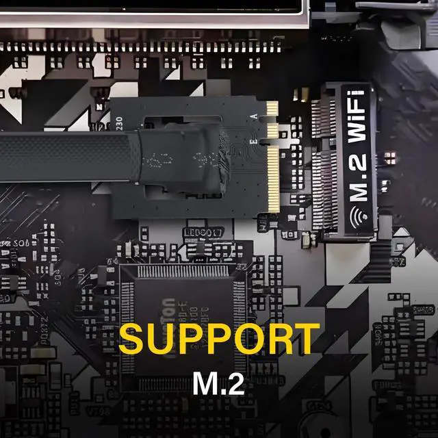 Alt view image 4 of 6 - BUCIER M.2 NGFF Key A+E to M.2 M Key Extender Cable M2 Male to Female NVME SSD Riser Cable