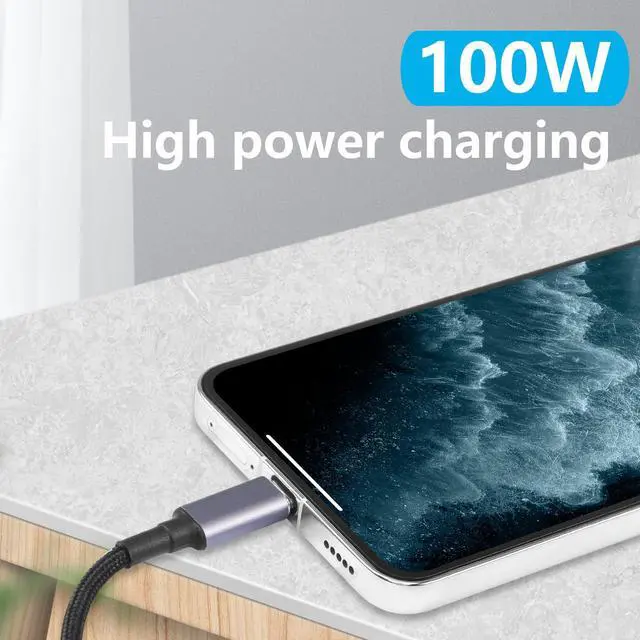Alt view image 6 of 7 - BUCIER PD 100W Laptop Charger Adapter Cable DC 5.5mm x 2.5mm Female Input to USB Type C Male Power Charging Cable DC5525 to USB C Cable with PD Automatic Identification Chip,for Phone,Tablet,Laptop