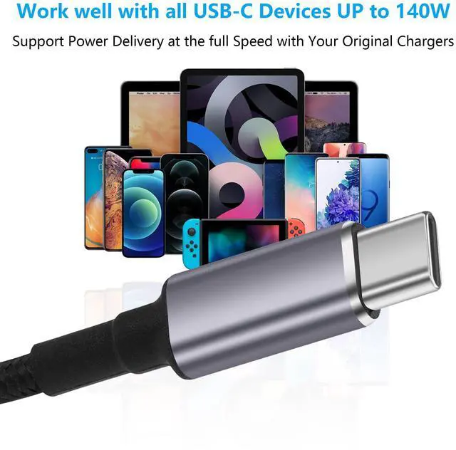 Alt view image 6 of 7 - BUCIER PD 140W DC5525 to USB C Cable DC 5.5mm x 2.5mm Female Input to Type C Male Power Charging Cable with PD Automatic Identification Chip,for Phones,Tablets,Laptops(DC5525)