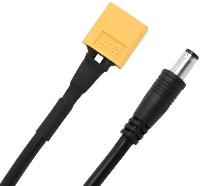 Alt view image 6 of 6 - BUCIER XT60 Adapter Cable XT60 Charging Cable XT60 Male Bullet Connector to Male DC 5.5mm X 2.5mm Power Cable for Fatshark Skyzone FPV Monitor Power (M/MDC5525) 2pcs