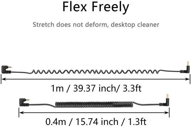 Alt view image 5 of 7 - BUCIER U Shape USB Type C Spring Cable 5Gbps Retractable 90 Degree USB3.0 to USB C Charging Cable and Data Transfer for Phone, Tablet, Other USB C Devices (Down)