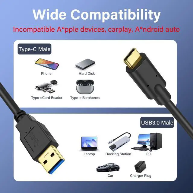 Alt view image 5 of 7 - BUCIER USB Type C Coiled Cable 5Gbps Retractable 90 Degree USB3.0 to USB C Charging Cable and Data Transfer for Phone, Tablet, Other USB C Devices (M to L)