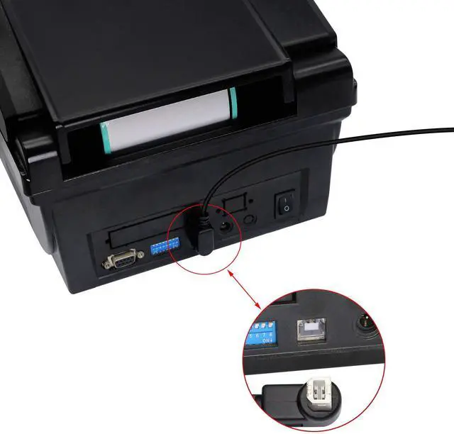 Alt view image 5 of 7 - BUCIER USB 2.0 Type-B Printer Cable, 2-Pack USB B Female to Type B Male (90 Degree Down) Printer Short Extension Cable for Scanner, Mobile HDD and More (Down 2)