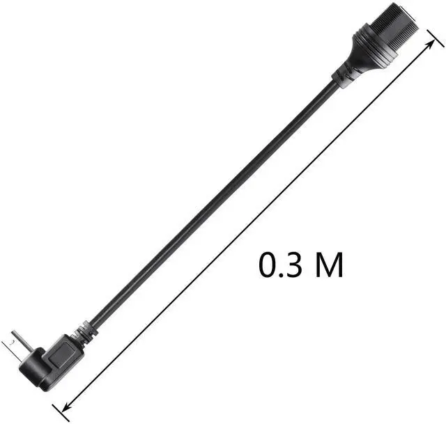 Alt view image 4 of 7 - BUCIER USB 2.0 Type-B 90 Degree Printer Cable,Waterproof Type B Flush Mount Car Mount Extension Printer Cable,for Car Truck Boat Motorcycle Dashboard,Sync Printing and Data Transferring (Down 0.3M)