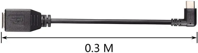 Alt view image 3 of 7 - BUCIER USB C Printer Cable, USB C to USB B Printer Cable, USB B 2.0 Female to USB C Male 90 Degree Printer Cable for Printers,Scanner,MIDI Controller DJ Controller(I 0.3M)