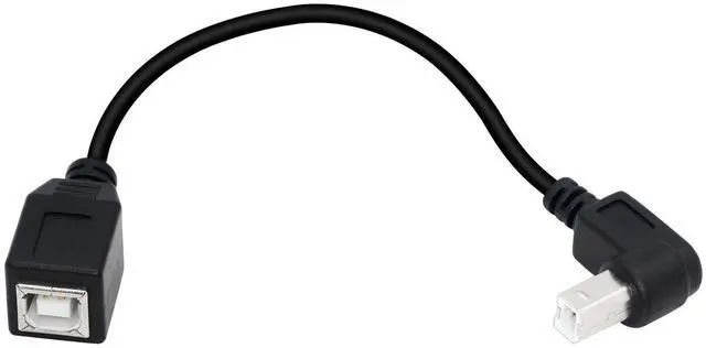 Alt view image 2 of 7 - BUCIER USB 2.0 Type-B Printer Cable, (2-Pack) USB 2.0 B Female to Type-B Male (UP) Printer Short Extension Cable for Printer, Scanner, Mobile HDD and More (UP 2)