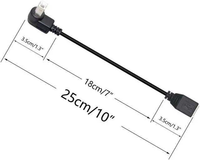 Alt view image 7 of 7 - BUCIER USB 2.0 Type-B Printer Cable, (2-Pack) USB 2.0 B Female to Type-B Male (UP) Printer Short Extension Cable for Printer, Scanner, Mobile HDD and More (UP 2)
