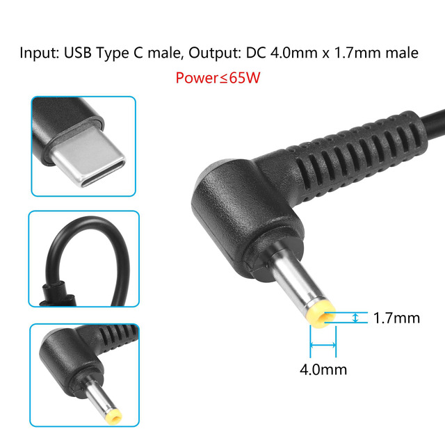 10x CCTV DC Power Plug Connector – 4.0mm X 1.7mm Female Socket With Cord (1ft)