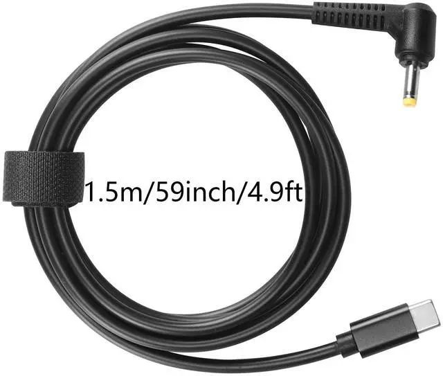 Alt view image 6 of 6 - BUCIER 12V Type C to DC 4.0 x 1.7mm Power Charging Cable, 59inch USB C Male to DC4017 Male Extension Charge Cable for 12V Router, Camera, Desk Lamp, Electric Tool 1.5M (12V)
