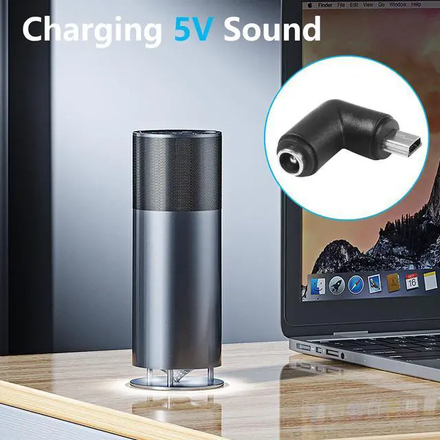 Alt view image 5 of 6 - BUCIER 5pcs 90 Degree DC5521 to Mini USB Adapters DC 5.5x2.1mm Female to Mini USB Male Connector 5V Power Supply Charge Adapter for Sound,Camera,Desk Lamps,Small Fan