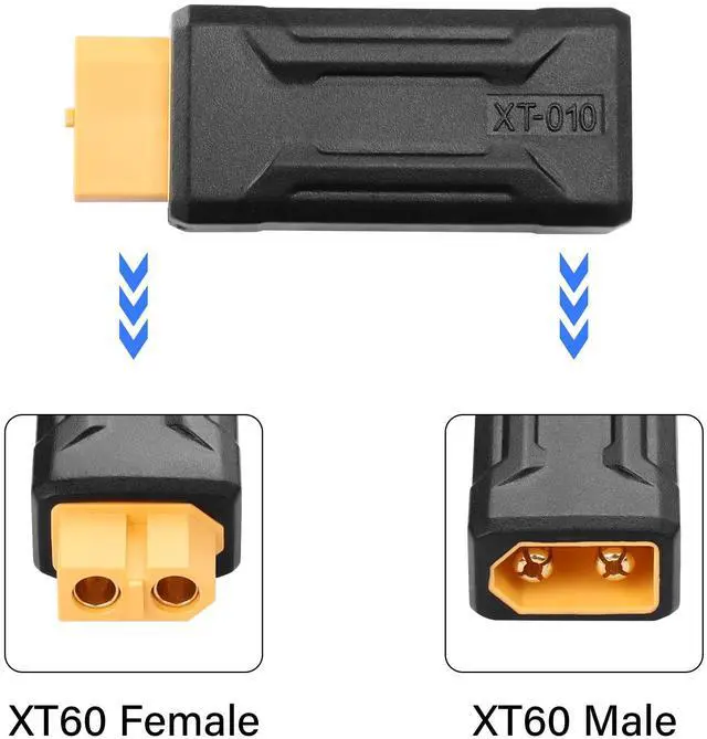 Alt view image 2 of 6 - BUCIER 2 Pack XT60 Male to Female Connector Adapter XT60 Wireless Adapter for RC FPV Toy Car Plane Drone Battery (Male to Female)