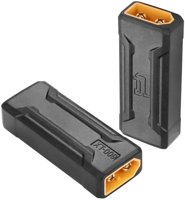Main image of BUCIER 2 Pack XT60 Male to Male Connector Adapter XT60 Wireless Adapter for RC FPV Toy Car Plane Drone Battery (Male to Male)