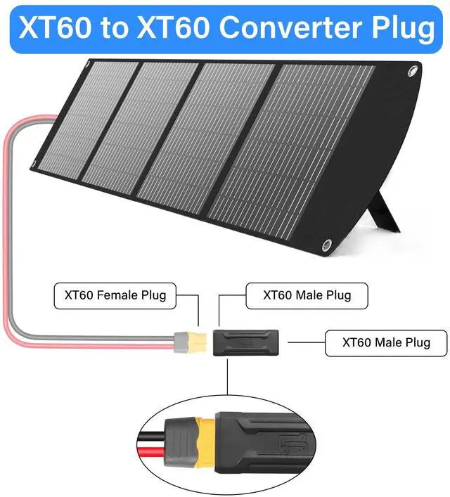 Alt view image 3 of 6 - BUCIER 2 Pack XT60 Male to Male Connector Adapter XT60 Wireless Adapter for RC FPV Toy Car Plane Drone Battery (Male to Male)