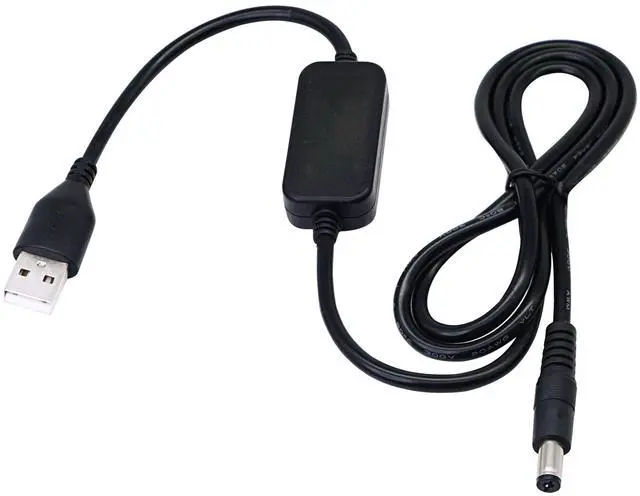 Main image of BUCIER 3.28ft USB 5V to DC 12V Converter Step Up Voltage Converter Power Cable,for Camera, Desk lamp, Speakers, Blue Tooth Headset, and Other 5V Devices.(5.5 x 2.1mm)