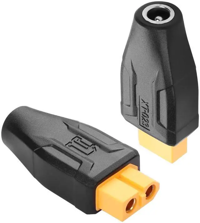Main image of BUCIER 2 Pack XT60 to DC5525 Adapter XT60 to DC 5.5mm X 2.5mm Wireless for TS100 Soldering Iron, FPV Monitor Power,Drone (XT-023)