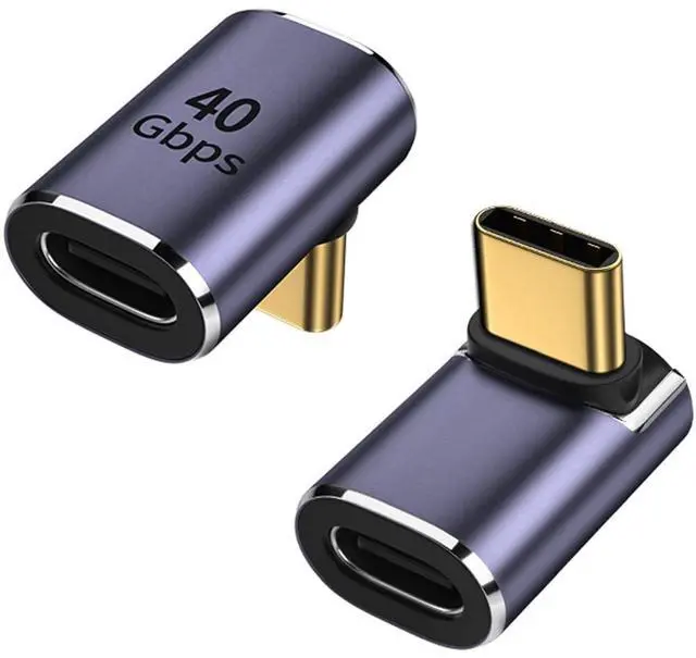 Main image of BUCIER 90 Degree Right Angle USB C Male to USB C Female Adapter, Up and Down USB Type C Adapter Extender for Steam Deck, ROG Ally, Switch, Notebook, PC, Tablet, Phone and More - 2 Pack