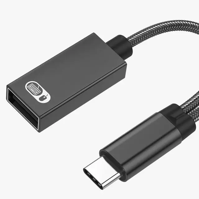 Alt view image 4 of 6 - BUCIER 2-in-1 USB Type C to USB Adapter (OTG Cable + Power Cable) for Steam Deck, Switch, Chromecast Google TV, MacBook, iPad, 3D Printer, Samsung Galaxy S20 S21 S22, Google Pixel and More - Black