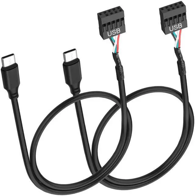 Main image of BUCIER Motherboard USB 9 Pin Header to USB C Adapter Cable 26AWG USB Type-C Male to Dupont 4 Pin Female Mainboard Data Cord for Chassis Motherboard Graphics Card -50CM/1.6FT 2PCS