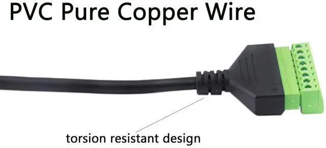 Alt view image 5 of 6 - BUCIER RJ45 8P8C Female to 8 Pin Screw Terminal Adaptor, Cat5/6/7 Ethernet Extender, CCTV DVR Network Signal Extension