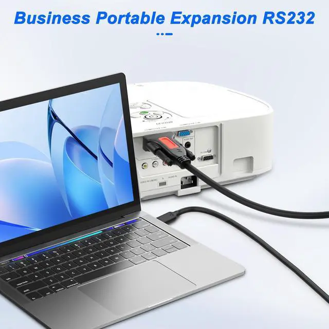Alt view image 6 of 7 - BUCIER USB Type C to RS232 DB9 Serial Adapter Cable Male to Male Converter Cord PL2303 Chipset with DB9 Female to Female Coupler Connector for Win11/10/8/8.1/7/XP/Vista/Mac OS -1.5M/4.9FT