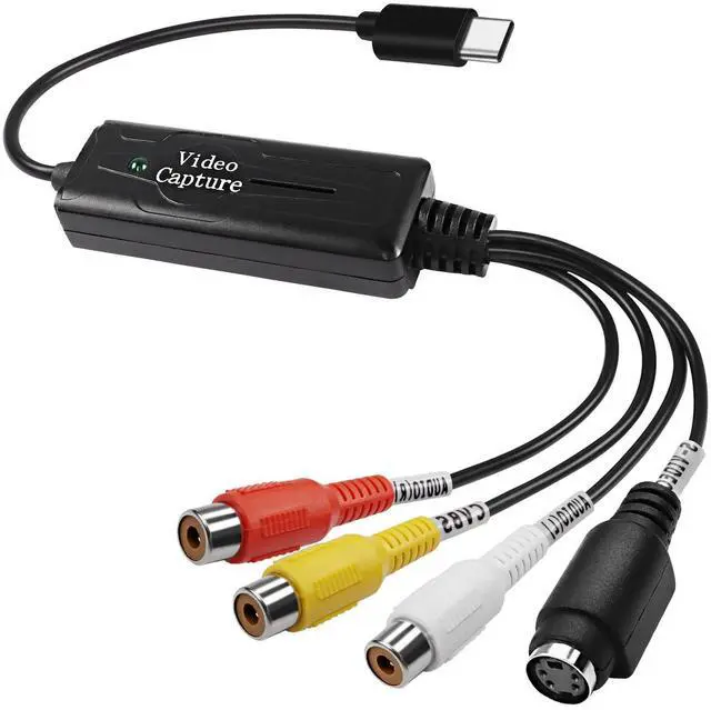 Main image of BUCIER RCA AV to USB C Converter - 1 Channel AV NTSC PAL Video S Video/Composite to USB Converter for Mobile Phone/PC