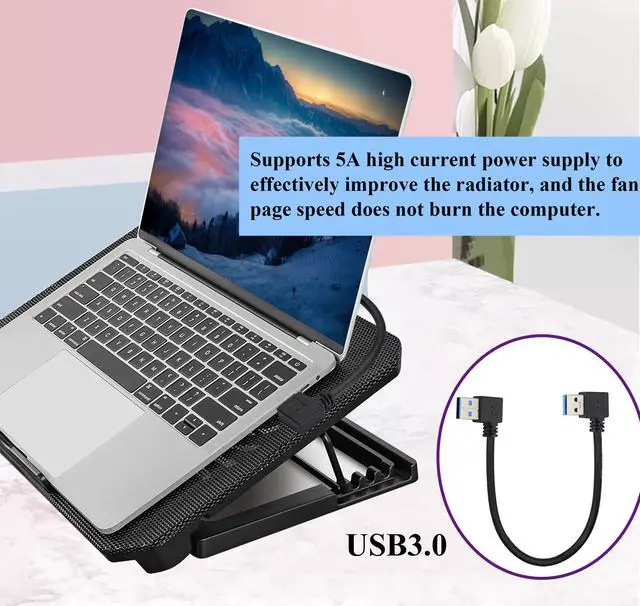 Alt view image 6 of 7 - BUCIER 2 Pack Left & Right Angle USB 3.0 A Cable 90 Degree USB 3.0 Type A Male Transferring Data and Charging Extension Cable for Hard Drive,Printers,Modems,Mouse,Laptop Cooler(0.3M/1ft-Black)