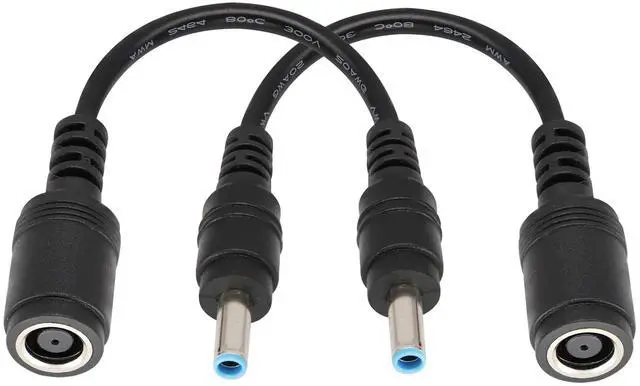 Main image of BUCIER Tip Laptop Power Adapter Cable DC 7.4mm x 5.0mm Female to 4.5mm x3.0mm Male Charging Connector Power Converter Cable DC Jack for HP Notebook Adapter Replacement Power Cord(15.8cm/2Pack)