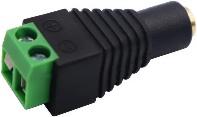 Alt view image 4 of 7 - BUCIER 3.5mm Screw Terminal Gold Plated 3.5mm (1/8") TS Mono Female to 2 Pin Female Screw Terminal AUX Headphone Balun Solderless Converter Adapter(5-Pack/Female)