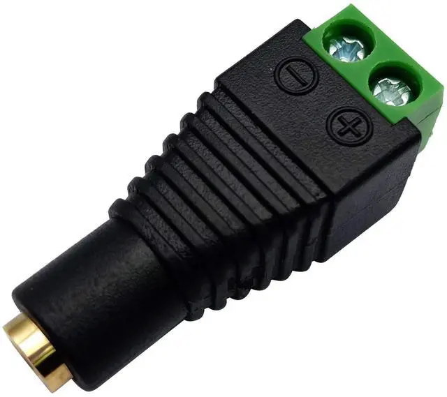 Alt view image 5 of 7 - BUCIER 3.5mm Screw Terminal Gold Plated 3.5mm (1/8") TS Mono Female to 2 Pin Female Screw Terminal AUX Headphone Balun Solderless Converter Adapter(5-Pack/Female)