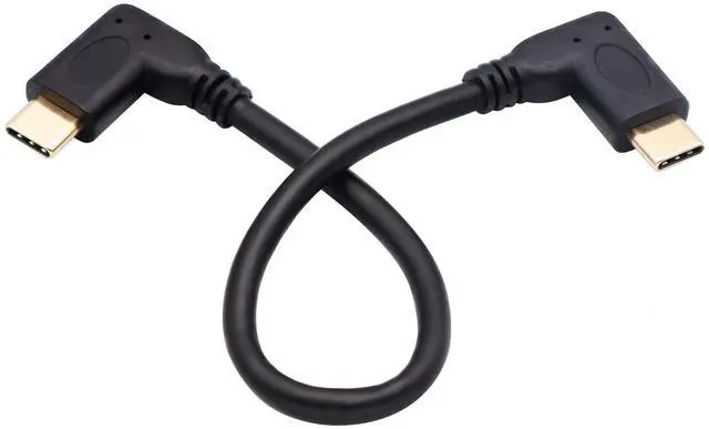 Main image of BUCIER 90 Degree USB 3.1 Type C Male to Male Gen 2 (10Gbps) Connector Extension Cable, Supports Charging, Data, Audio, Video Cable for New MacBook Pro 2017,USB-C Hub,Type-C Devices,Laptops(20cm-M/M)