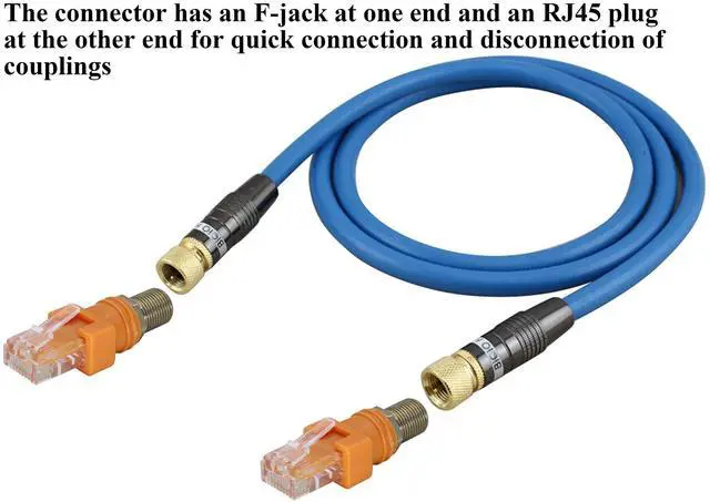 Alt view image 5 of 7 - BUCIER F Internal Thread to RJ45 External Thread coaxial to Ethernet Adapter,Suitable for Most line Testers,line Finders, and Other Testing Equipment(4-Pack/F to RJ45)