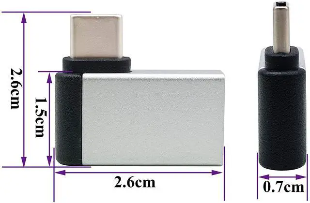 Alt view image 2 of 7 - BUCIER Right Angle USB C to USB 3.0 Adapter 90 Degree Type C Male to USB A 3.0 Female Converter,On The Go(OTG) for Smartphone,Laptops,Mouse Keyboards,More USB and Type-C Devices (2 Pack-Silver M/F)