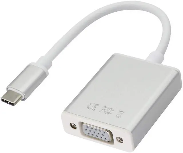 Main image of BUCIER USB C to VGA Adapter, Type C to VGA Converter Cable, Screen Display for MacBook 2017/2016 Pro 2019/2018,Lenovo, Samsung S8/9, Note8, Huawei Mate 10 and More (21cm/8inch) (VGA)
