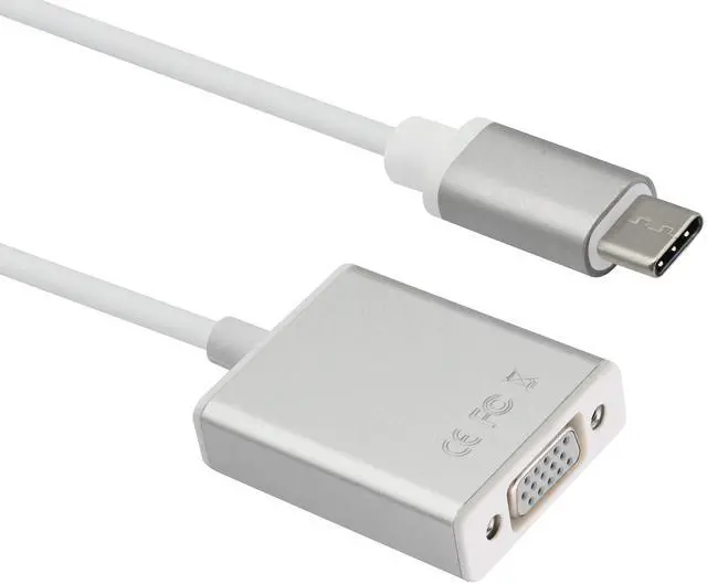 Alt view image 3 of 7 - BUCIER USB C to VGA Adapter, Type C to VGA Converter Cable, Screen Display for MacBook 2017/2016 Pro 2019/2018,Lenovo, Samsung S8/9, Note8, Huawei Mate 10 and More (21cm/8inch) (VGA)