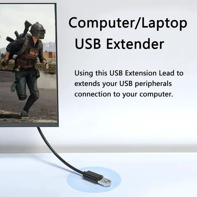 Alt view image 4 of 7 - BUCIER Right Left Angle USB 3.0 Extension Cable,SuperSpeed 90 Degree USB3.0 A Male to Female Super Fast 5Gbps Data Cord for Laptop TV USB Disk Mouse Hard Disk Camera -Black 3.3Ft/1M