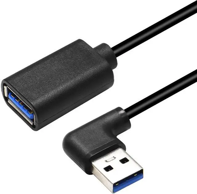 Alt view image 7 of 7 - BUCIER Right Left Angle USB 3.0 Extension Cable,SuperSpeed 90 Degree USB3.0 A Male to Female Super Fast 5Gbps Data Cord for Laptop TV USB Disk Mouse Hard Disk Camera -Black 3.3Ft/1M