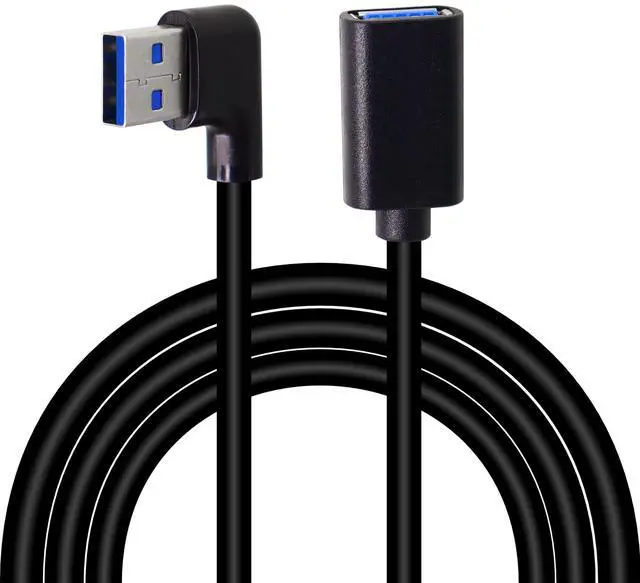 Main image of BUCIER USB 3.0 Extension Cable 3.3Ft Type A Male to A Female Extension Cord Data Transfer Extender Cable for USB Flash Drive/Hard Drive (Black-Right Angle)