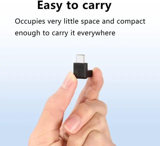 Alt view image 2 of 7 - BUCIER 90 Degree USB-C Male to Female Adapter,Up&Down Angle USB 3.1 Type C Gen 2 (10Gbps) Connector,Support Charging Data Transmission,for Laptop,Tablet,Mobile Phone-2Pack