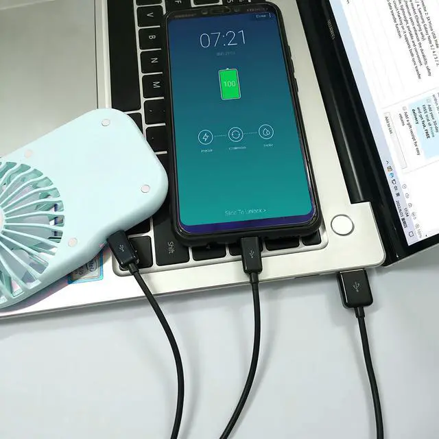 Alt view image 5 of 7 - BUCIER 2 in 1 USB A to Dual Micro USB Charging & Sync Adapter Cable - 0.2m, Black
