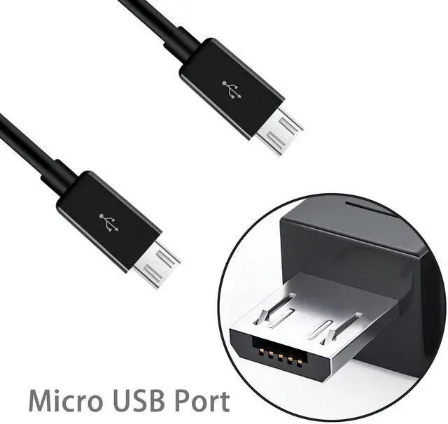 Alt view image 2 of 7 - BUCIER 2 in 1 USB A to Dual Micro USB Charging & Sync Adapter Cable - 0.2m, Black
